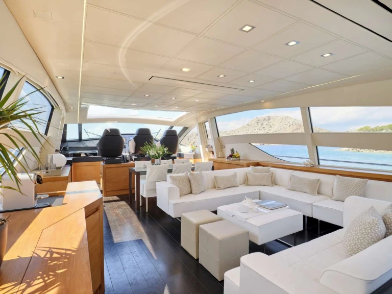 Bareboat Rental Luxury Yacht Pershing with a boat licence