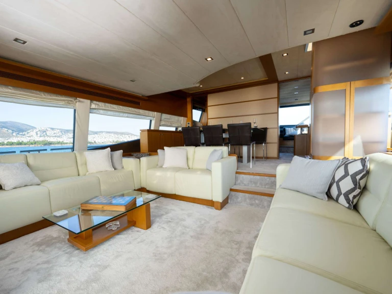 Bareboat Rental Luxury Yacht Ferretti with a boat licence