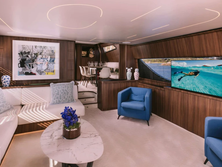Ferretti OXYGEN 8 charter bareboat or captained in  Athens
