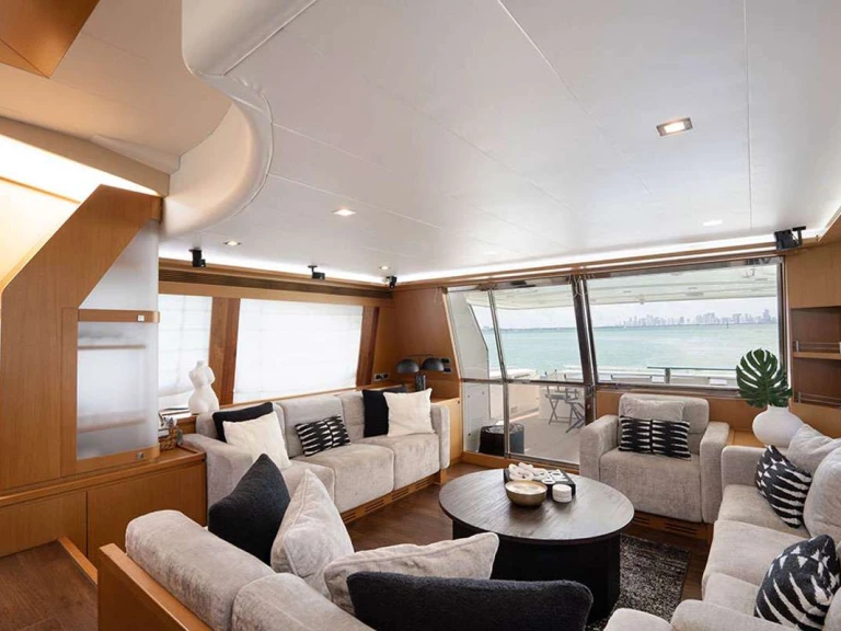 Bareboat Rental Luxury Yacht Ferretti with a boat licence