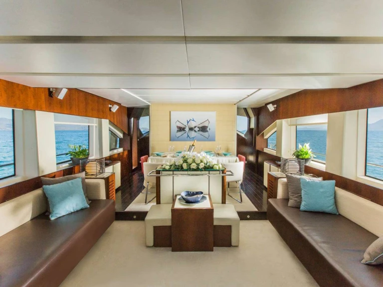 Bareboat Rental Luxury Yacht Aicon with a boat licence