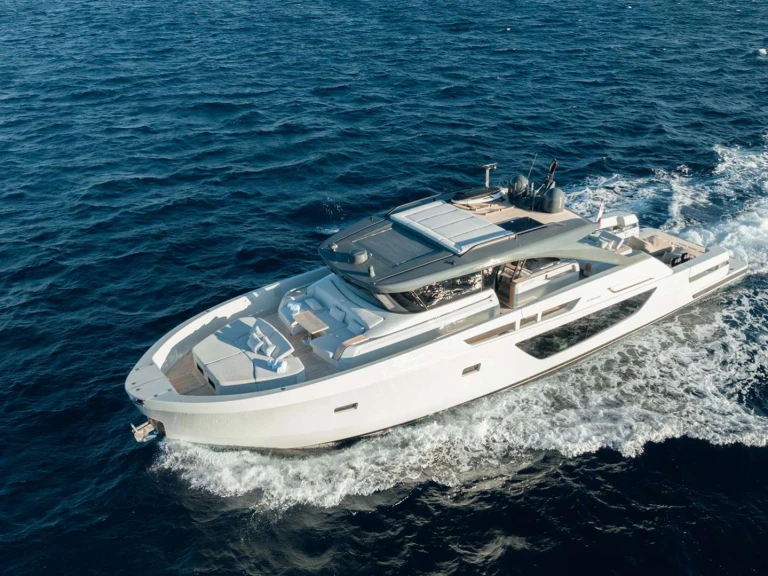 San Lorenzo BLUEGAME74 charter bareboat or captained in  French Riviera
