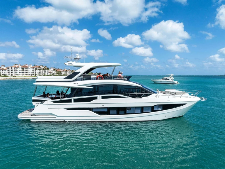 Luxury Yacht rental with or without captain Galeon Miami Beach