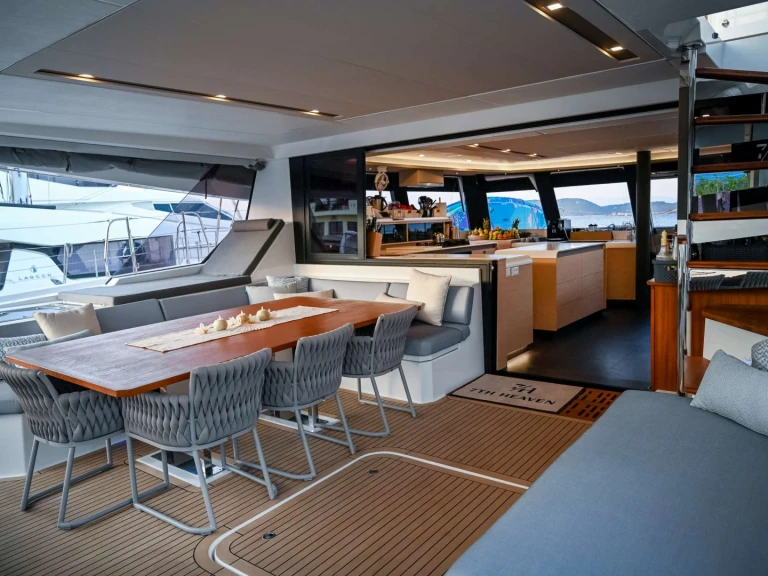 Bareboat Rental Luxury Yacht Fountaine Pajot with a boat licence
