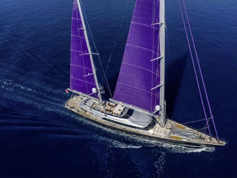 Bareboat Rental Luxury Yacht Perini Navi with a boat licence