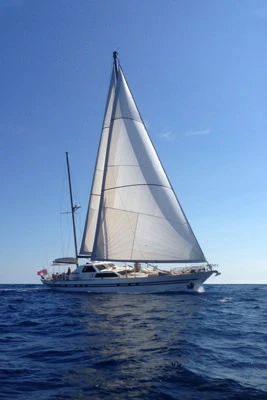 Bareboat Rental Luxury Yacht Benetti with a boat licence
