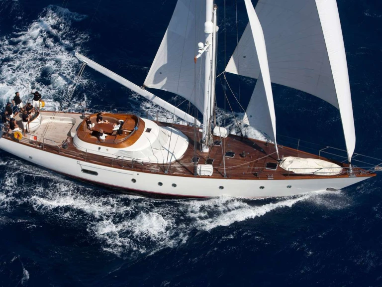 Bareboat Rental Luxury Yacht Perini Navi with a boat licence