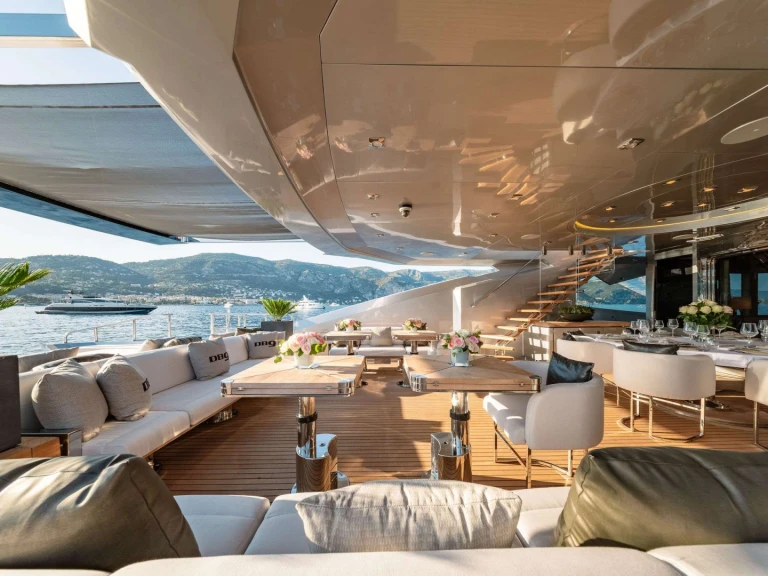 Palmer Johnson DB9 charter bareboat or captained in  San Remo