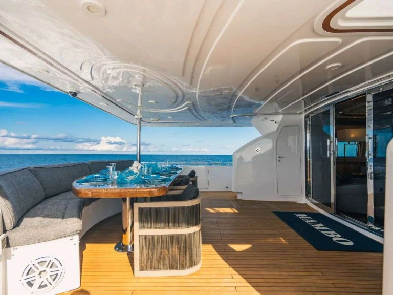 Bareboat Rental Luxury Yacht Ferretti with a boat licence