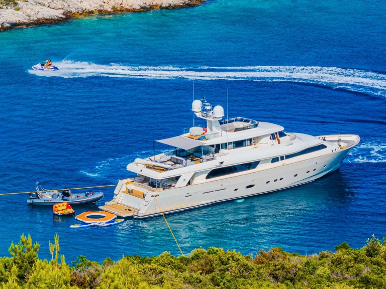 Ferretti KLOBUK charter bareboat or captained in  Split