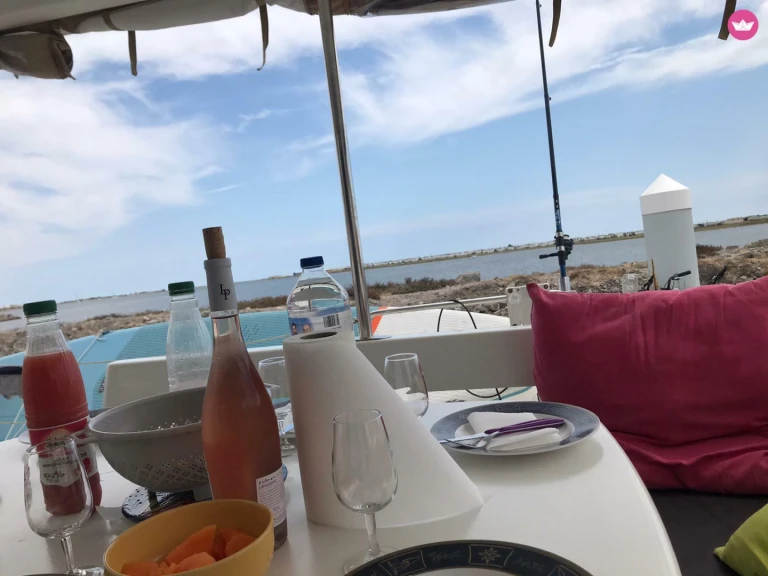 Bareboat Rental Catamaran Fountaine Pajot with a boat licence