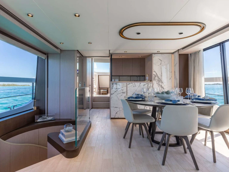 Bareboat Rental Luxury Yacht Ferretti with a boat licence