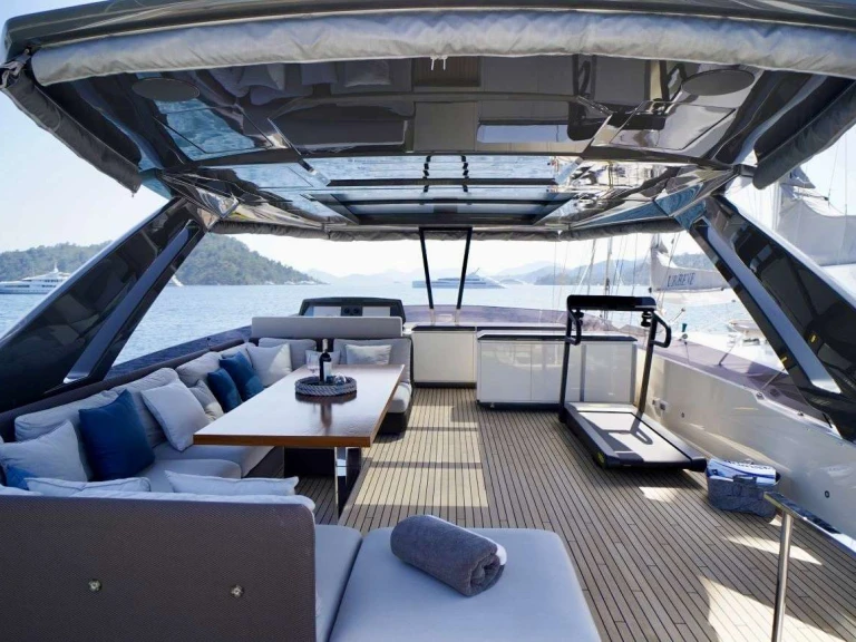 Bareboat Rental Luxury Yacht Ferretti with a boat licence