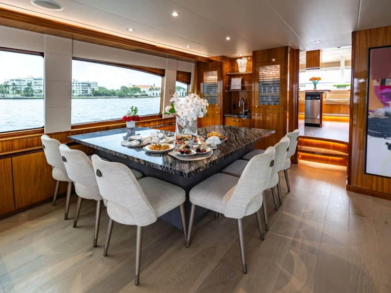 Bareboat Rental Luxury Yacht Hatteras with a boat licence