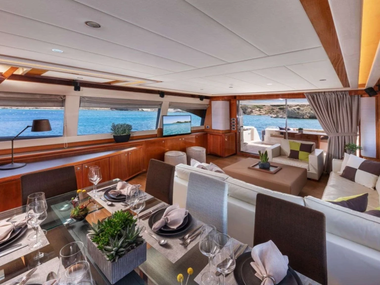 Ferretti ANNOUKA charter bareboat or captained in  Athens