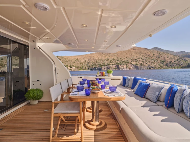 Bareboat Rental Luxury Yacht Ferretti with a boat licence