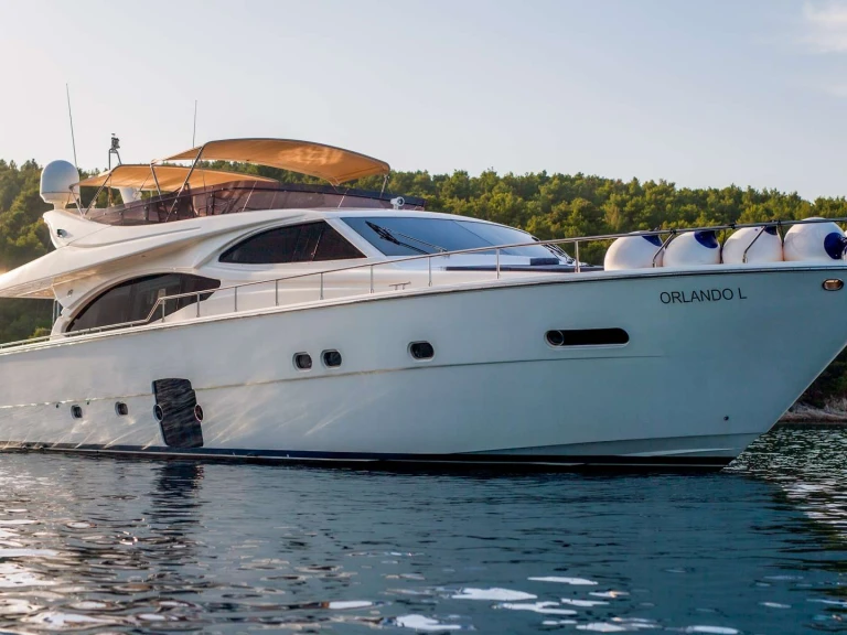 Ferretti ORLANDO L charter bareboat or captained in  Split
