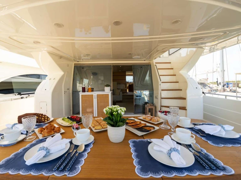 Bareboat Rental Luxury Yacht Ferretti with a boat licence