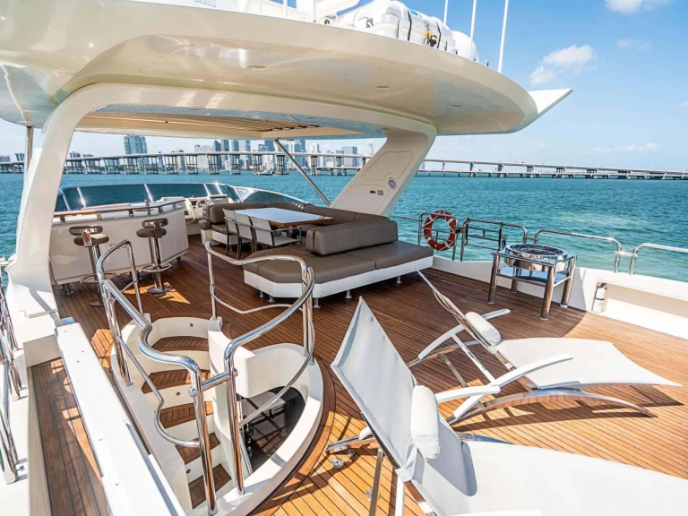 Azimut OWN THE NIGHT charter bareboat or captained in  Miami