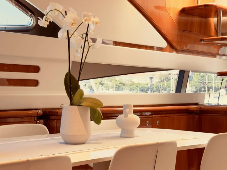 Bareboat Rental Luxury Yacht Ferretti with a boat licence