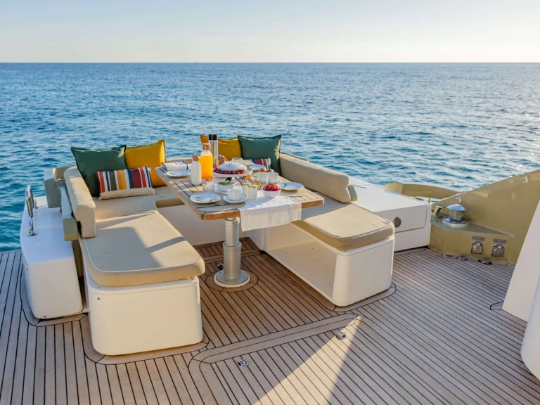 Bareboat Rental Luxury Yacht Aicon with a boat licence
