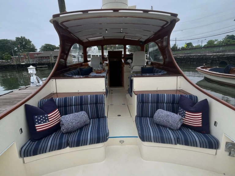Hinckley MERLIN charter bareboat or captained in  Oyster Bay