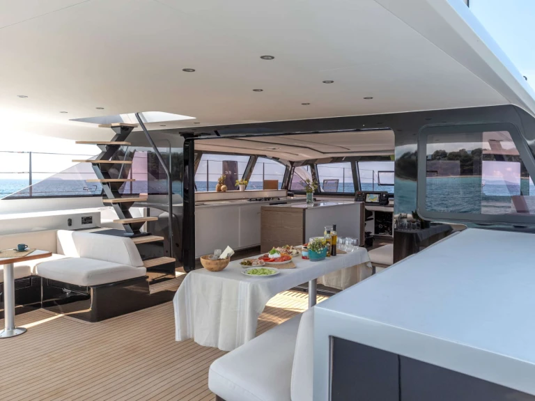 Bareboat Rental Catamaran Gunboat with a boat licence