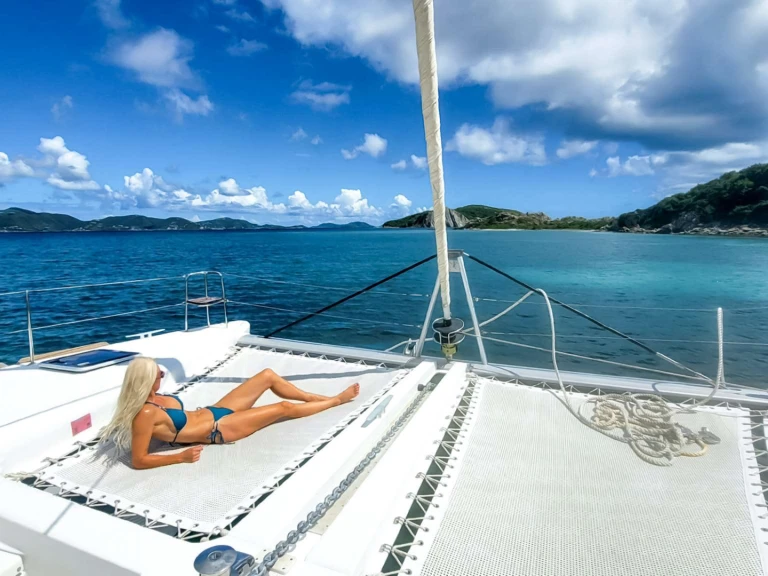 Lagoon NEON MOON charter bareboat or captained in  Tortola