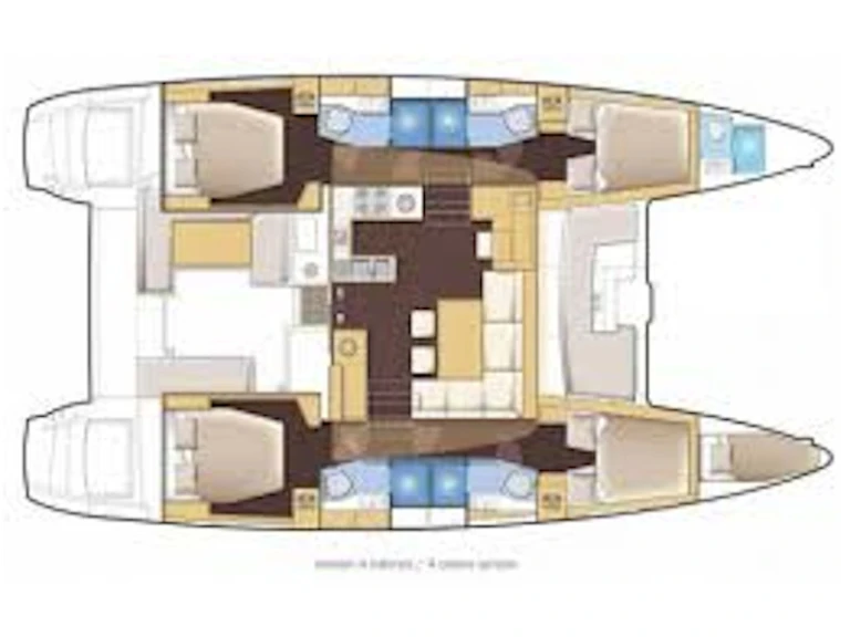 Bareboat Rental Catamaran Lagoon with a boat licence