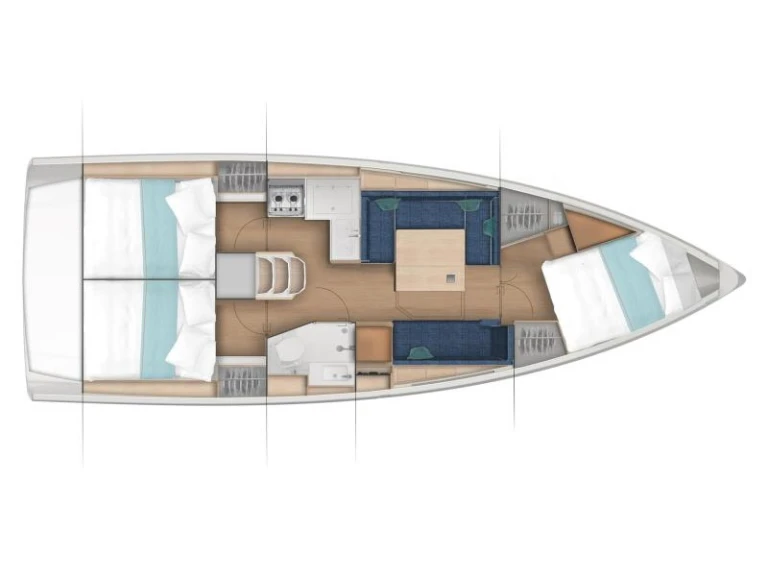 Sailboat rental in Las Galletas - Jeanneau Sun Odyssey 380