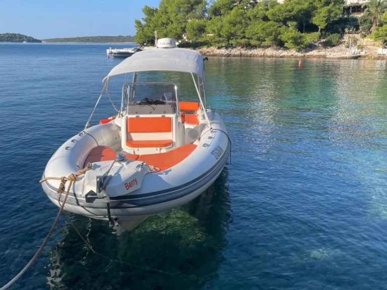 Bareboat Rental RIB Marlin Boat with a boat licence