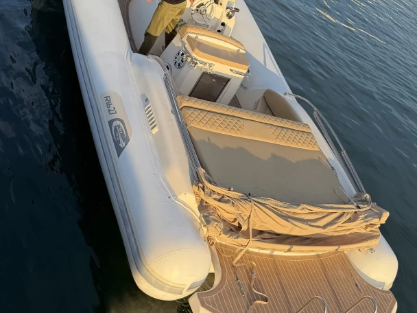 Bareboat Rental RIB Sea prop with a boat licence