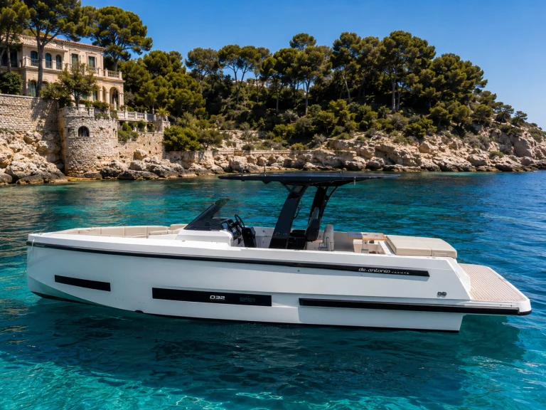 Motorboat rental in Monaco - De Antonio D32-OPEN