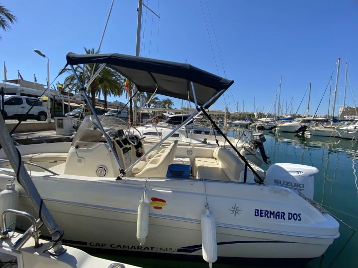 Jeanneau Cap Camarat 635 Open charter bareboat or captained in  La Manga