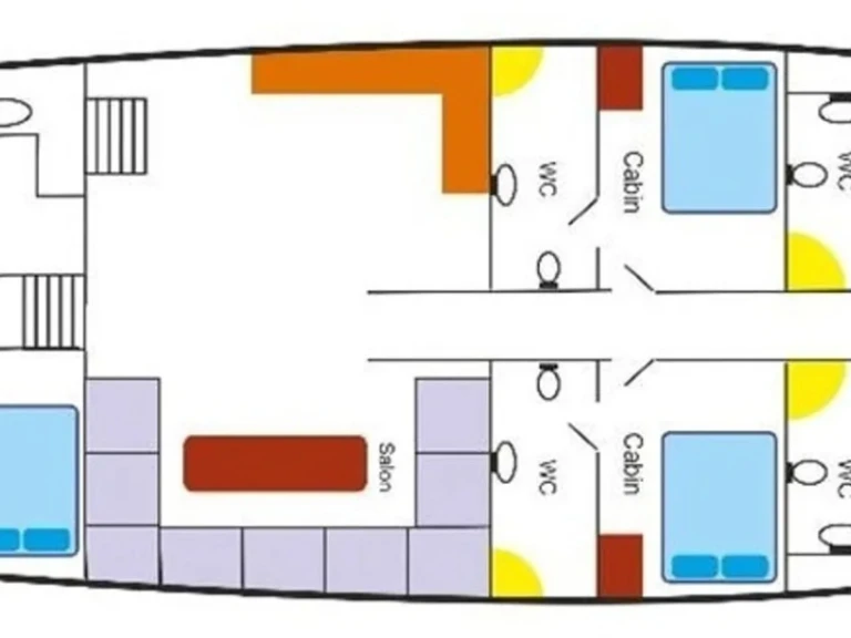 Bareboat Rental Sailboat Custom Made with a boat licence