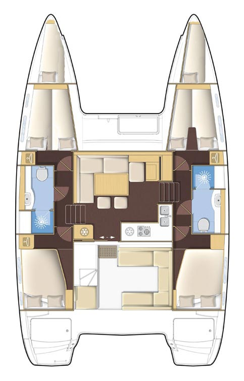 Lagoon Lagoon 400 S2 charter bareboat or captained in  Šibenik