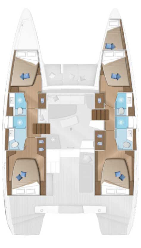 Boat rental Lagoon Lagoon 42 in Trogir on Samboat