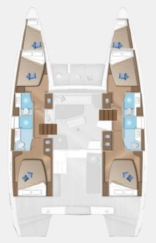 Bareboat Rental Catamaran Lagoon with a boat licence