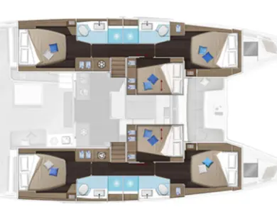 Catamaran rental with or without captain Lagoon Alimos