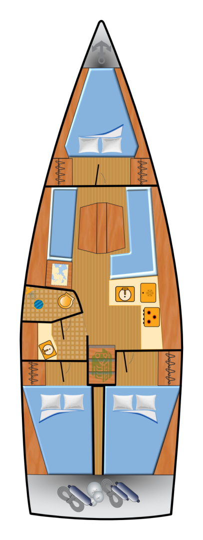 Sailboat rental with or without captain Dehler Punat
