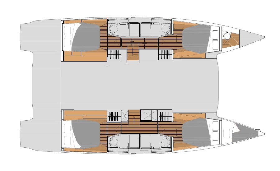 Catamaran rental in Seget Donji - Fountaine Pajot Elba 45