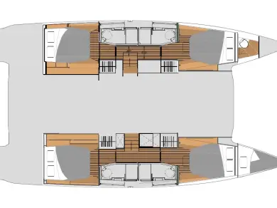 Catamaran rental in Seget Donji - Fountaine Pajot Elba 45