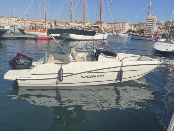 Quicksilver Quicksilver 705 Cruiser charter bareboat or captained in  Marseille