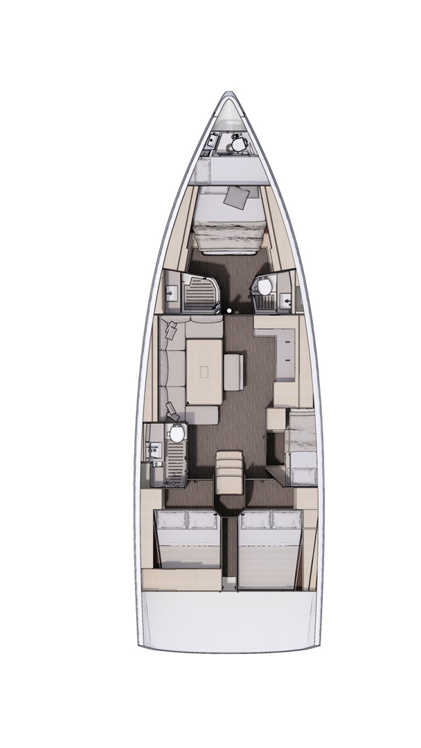 Bareboat Rental Sailboat Dufour with a boat licence