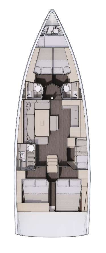 Dufour Dufour 470 charter bareboat or captained in  Agropoli
