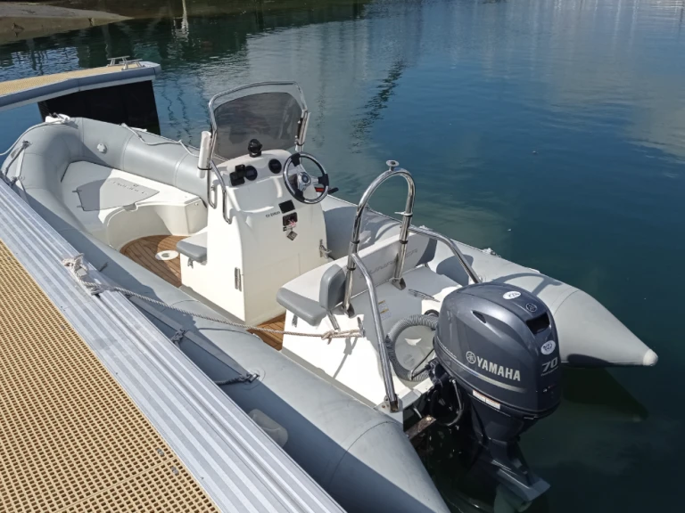 Bombard Sunrider 550 charter bareboat or captained in  La Forêt-Fouesnant