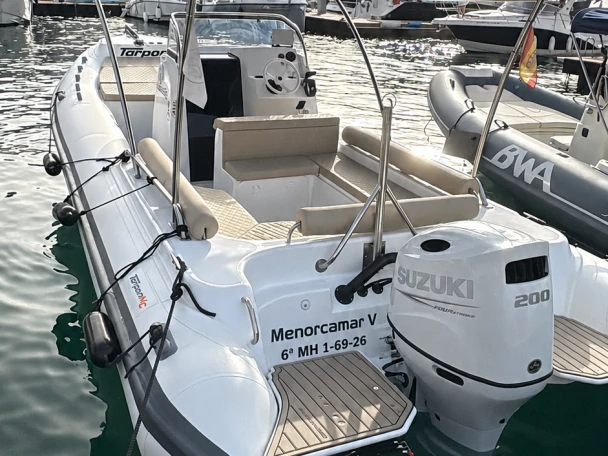 Bareboat Rental RIB Tarpon with a boat licence
