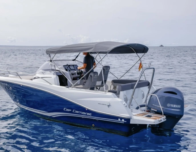 Jeanneau Cap Camarat 6.5 WA charter bareboat or captained in  Mandelieu-la-Napoule