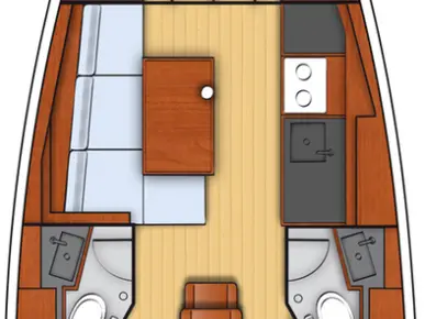 Sailboat rental in Biograd na Moru - Bénéteau Oceanis 38.1