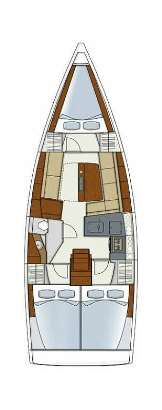 Bareboat Rental Sailboat Hanse with a boat licence